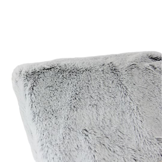 55" x 62" Light Gray Throw Blanket